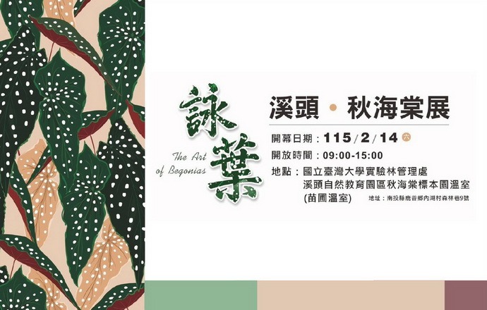 【溪頭】秋海棠展